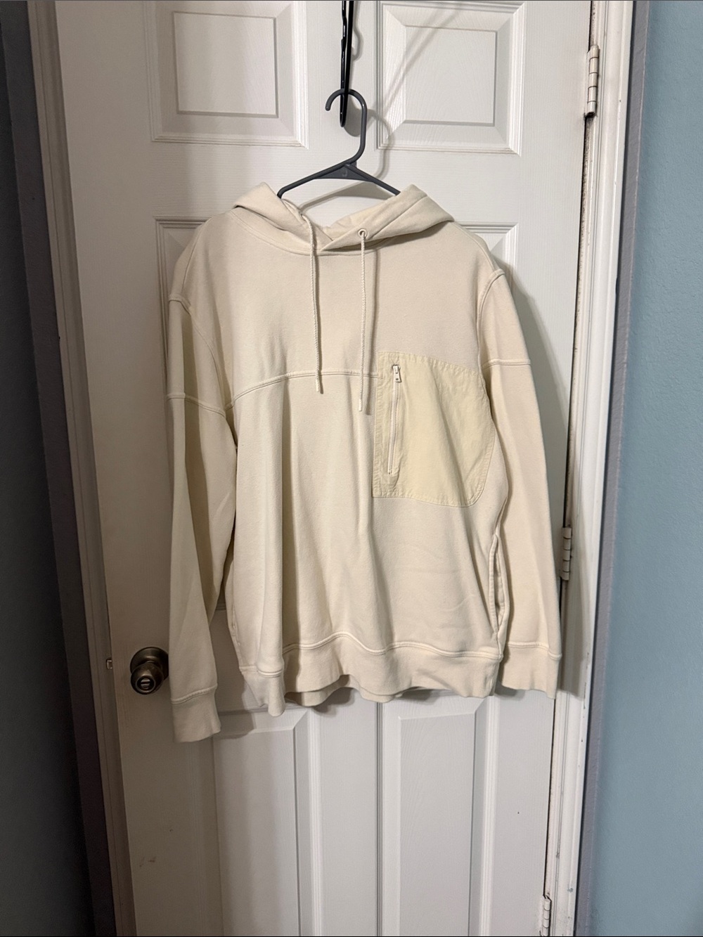 Goodfellow & Co Cream Hoodie with Drawstring